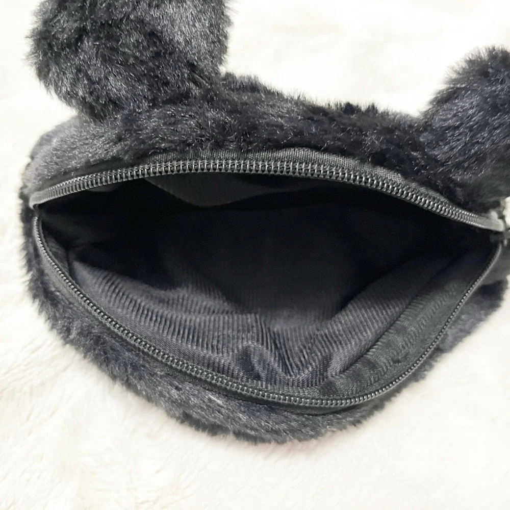 Sanrio Kuromi Black Plush Pencil Case